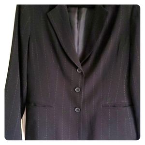 Fashionable Pin Striped Black Blazer